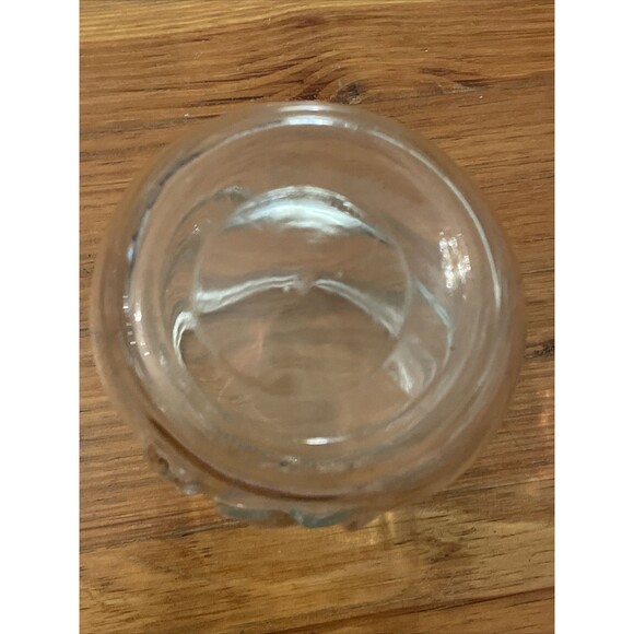 Libbey Clear Glass Lidded Snowman Jar Canister Christmas Holiday 8 Inches - Picture 11 of 13